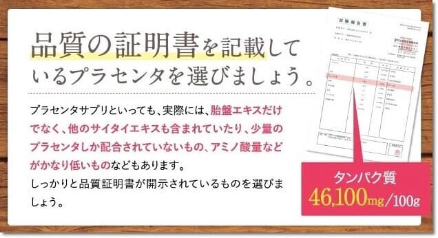 美肌サプリの品質証明